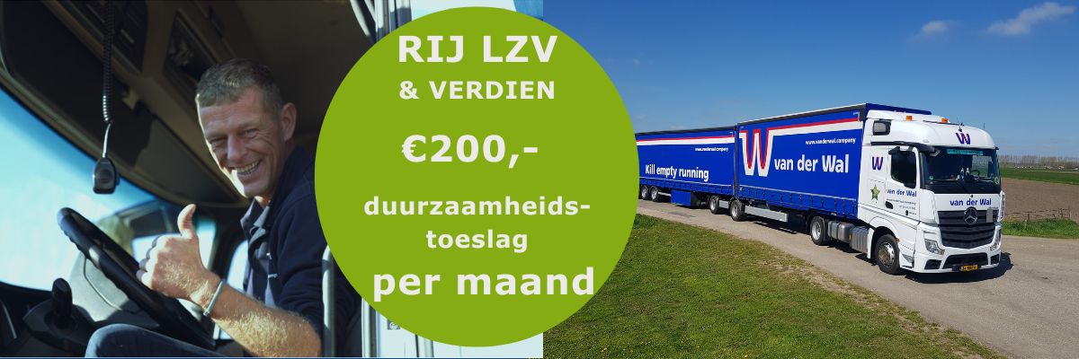 Banner bonus voor LZV chauffeurs