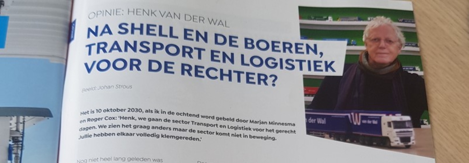 Henk van der Wal in TLN HUB: Klimaatzaak tegen sector transport & logistiek