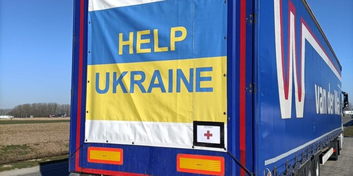 Transport hulpgoederen naar Oekraïne